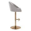 LumiSource Set of 2 Matisse Highback Adjustable Barstools Fabric - 3 of 4