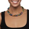 Ross-Simons Italian Multicolored Murano Glass Bead Torsade Necklace With 18kt Gold Over Sterling - 2 of 4