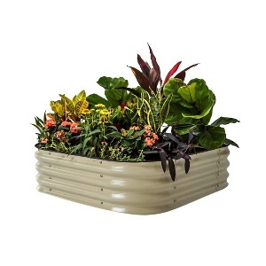 Vego Garden 4-in-1 Modular Raised Rectangular Metal Outdoor Garden Bed 42"x42"x11" - 1 of 4