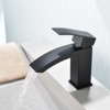 Cobbe Single Handle Bathroom Sink Faucet for Vanity Single-Hole Installation with Low-Arc Spout and Pop-Up Drain Matte Black - 3 of 4