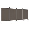 vidaXL 4-Panel Room Divider Anthracite 136.2"x70.9" Fabric - 2 of 4