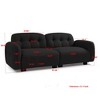 NicBex 81.48 Inch Modern Sofa Couch,3-Seater Teddy Sofa with Wooden Legs for Living Room,Bedroom,Apartment,Black - 3 of 4