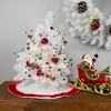 Northlight 1.5 FT Pre-Lit Snow White Artificial Christmas Tree, Multi Lights - image 2 of 4