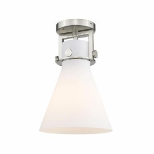 Newton Cone - 1 Light Flush Mount In Industrial Style-12 Inches Tall and 8 Inches Wide - 1 of 1