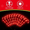 Joyfy 12 Pack Christmas Candy Cane Pathway Lights, 17" Xmas Outdoor Decoration Red Lights with Stakes for Garden Yard Walkway Decor - 4 of 4