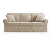 MINIMORE Modern Style 87.4"W Fiona 3Seater Sliper Cover Classic Sofa - 4 of 4