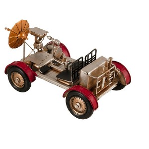 HomeRoots 5" Red And Silver Metal Hand Painted Model Car Tabletop Sculpture - 1 of 4