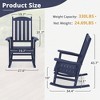 Arceso Outdoor Rocking Chair, HDPS Poly Rocking Chair, All Weather Resistant Plastic Outdoor Indoor Porch Rocker, Heavy Duty Rocker for Patio,  Garden - 4 of 4