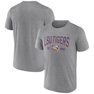 NCAA LSU Tigers Men's Heather Poly T-Shirt - 1 of 3