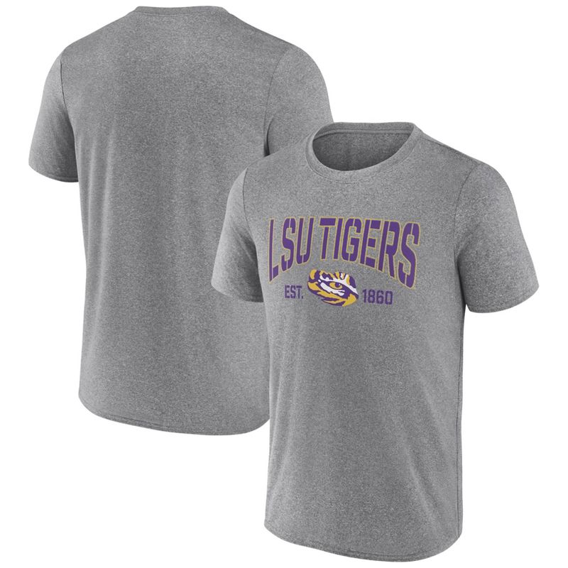 NCAA LSU Tigers Men&#39;s Heather Poly T-Shirt, 1 of 4