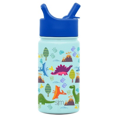 Dino Camo Kids Stainless Steel and Plastic Leak Proof Tumbler Set - 12 Ounces