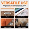 Basketweave Floor Register Vent with Mesh Cover Trap - 3 of 4