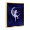 Stupell Industries Fairy & Crescent Moon Floating Frame Canvas Art - 2 of 4