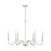 Capital Lighting Demi 6 - Light Chandelier in  Winter White - 3 of 4