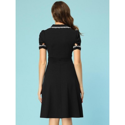 INSPIRE CHIC Women's Elegant Ruffled Peter Pan Collar Dresses - image 3