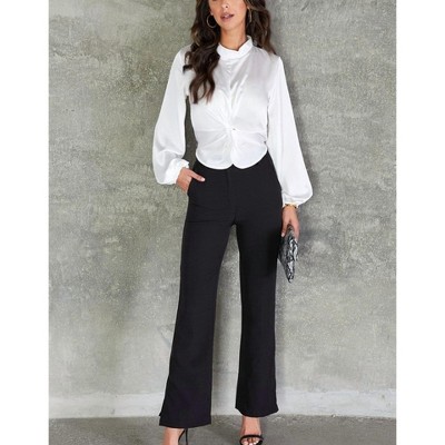 Women's Classic Trouser With Side Slit - Venti6