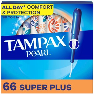 Tampax Pearl Super Plus Absorbency Tampons - Unscented - 1 of 4