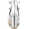 Allegra K Women's Strappy Crisscross Adjustable Buckle Strap Block Heels Sandals - 3 of 4