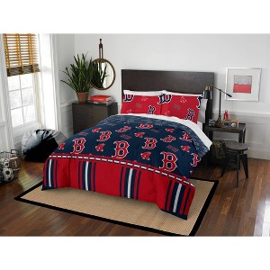 MLB Boston Red Sox Rotary Bed Set - 1 of 3