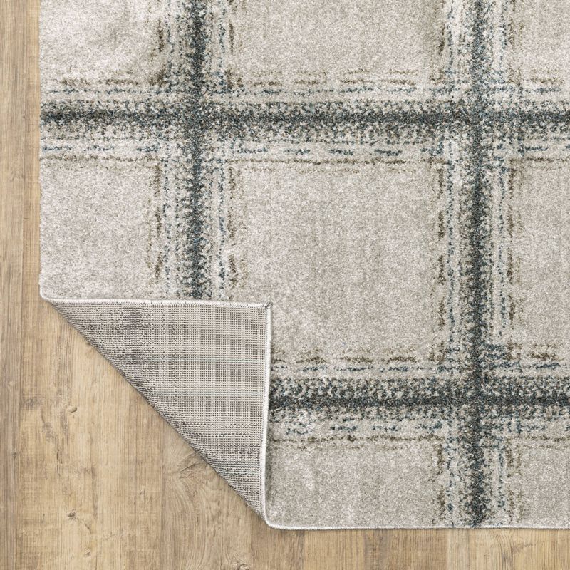 Atwood Casual Geometric Indoor Area Rug Gray/Teal - Captiv8e Designs, 6 of 8