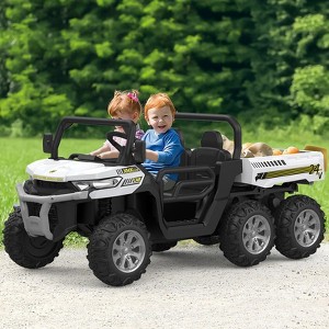 24V Electric Ride On Dump Truck for Kids - 2-Seater 4WD 6 Wheels Remote Control - 1 of 4