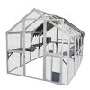 Large Wooden Outdoor Cat House with Platforms and Hammock,110'' Weatherproof Cat Enclosure Cage with Roof for Indoor Outdoor Use - LAOTIES - 4 of 4
