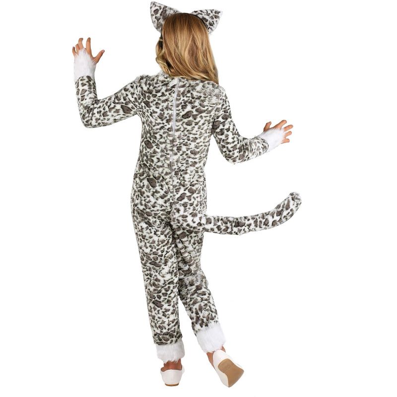 HalloweenCostumes.com Snow Leopard Costume for Girls, 2 of 3