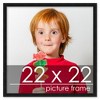 PosterPalooza | Square Minimalist Black Picture Frame - UV Acrylic, Foam Board Backing, Hanging Hardware - 2 of 4