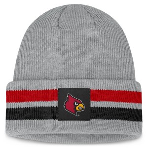 NCAA Louisville Cardinals Knit Cuffed Ridge Beanie: Lightweight Acrylic Hat - 1 of 4