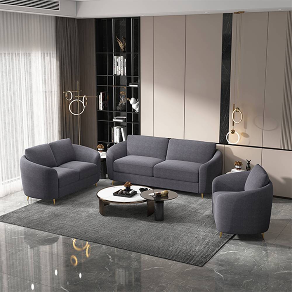 Photos - Sofa 39" Yuina Accent Chair Gray Linen - Acme Furniture