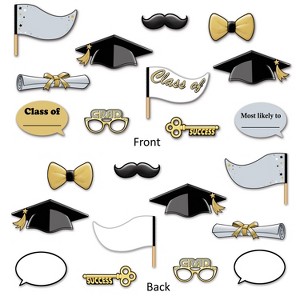 Beistle Graduation Photo Fun Signs, 7"-12.25", 11 pieces in each pack, 2 packs included, total of 22 (22 Pcs/Pkg) Multicolored - 1 of 1