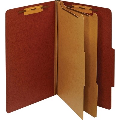 Pendaflex Classification Folder 2 Partitions Legal Red PU64RED