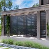 SpassWay 72"H x 47"W Outdoor Metal Garden Trellis Privacy Screen Lattice Panel Indoor Room Divider In Black - 3 of 4