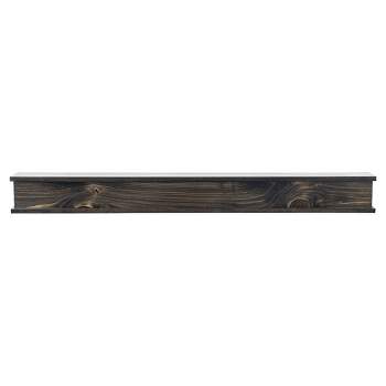 Modern Ember Cody Wood Fireplace Mantel Shelf with Top & Bottom Molding