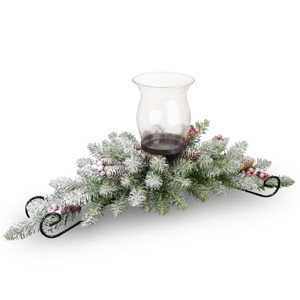 30" Dunhill Fir Centerpiece Candle Holder - National Tree Company - 1 of 4