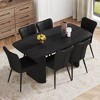 7-Piece Dining Set with MDF Table and 6 PU Chairs - 3 of 4
