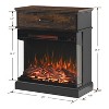 Chery Life 25 inch Stand Side Table with 3-Sided glass Electric Fireplace - 4 of 4