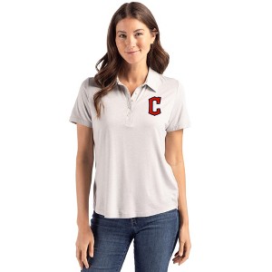 Cleveland Guardians1 Cutter & Buck Coastline Epic Comfort Recycled Womens Polo - 1 of 1