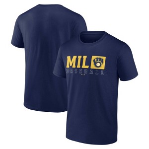 MLB Milwaukee Brewers Men's Short Sleeve Core T-Shirt - 1 of 3