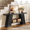 Tribesigns 70.8-Inch Long Black Console Table for Entryway, Narrow Modern Sofa Table for Entry, Hallway, Living Room - 4 of 4