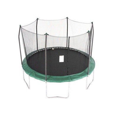 Skywalker Trampolines STEC12B 12-Foot Round Outdoor Backyard Trampoline with Safety Enclosure Net for Kids and Adults, Green