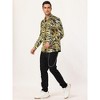 Lars Amadeus Men's Animal Print Button Down Long Sleeve Vintage Shirt - 4 of 4