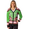 Seven Times Six SpongeBob SquarePants Men's Patrick Star Ugly Sweater Button-Up Knit Cardigan Green - 4 of 4