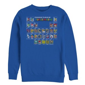 Men's Nintendo Periodic Table of Super Mario Sweatshirt - 1 of 3