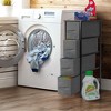 Sorbus 4 Drawers Narrow Dresser - with Steel Frame, Wood Top & Easy Pull Fabric Bins for Small Spaces, Closets, Bedroom, Bathroom & Laundry - 3 of 4