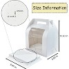 4 Pack Portable Cake Pop Holder Boxes with Clear Window, White Cakesicle Display Stand - 2 of 4