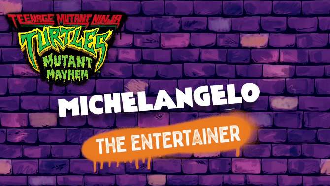 Teenage Mutant Ninja Turtles: Mutant Mayhem Michelangelo Action Figure, 2 of 11, play video