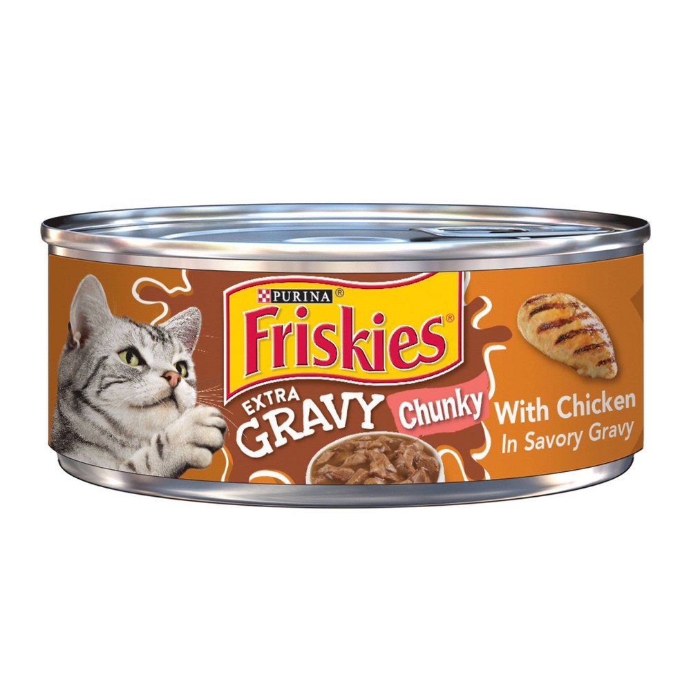 Purina Friskies SauceSations Wet Cat Food - Chicken Dinner in Garden Sauce 5.5 oz. Can 5.50 oz