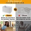 Itopfox 21" Touch Bedside Lamps with USB & AC Outlets, 3-Way Dimmable Table Lamps Set of 2 for Bedroom, Living Room, Office, Gray Shade, LED Bulbs - 3 of 4