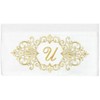 Linum Home Textiles 100% Turkish Cotton MONICA Gold Thread 2PC Embellished Bath Towel Set - 3 of 3